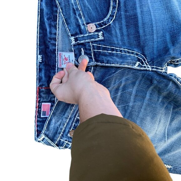 Vintage True Religion Jeans Size 31 BILLY SUPER T Blue - Picture 7 of 7
